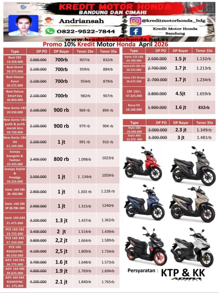 Brosur Harga & cicilan 